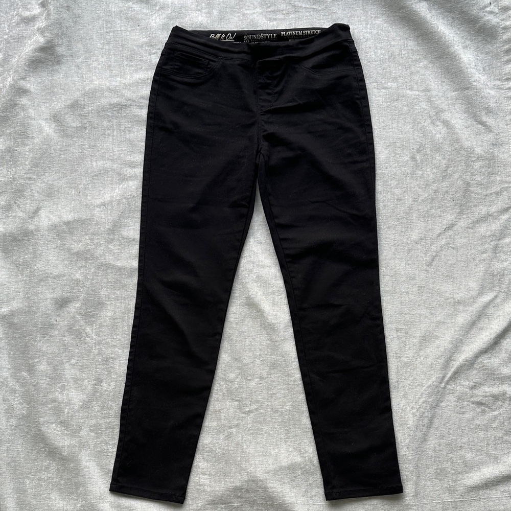 Bt Beau Dawson Black Pull On Slim Pants Women’s Size M